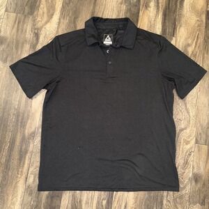 Gerry Solid Black Collared Polo Shirt Men's Size Large Work/ Casual Wear